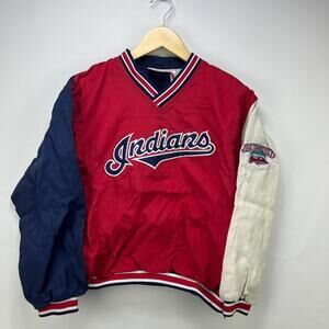 Vintage 90s Cleveland Indians Windbreaker Jacket XS MLB